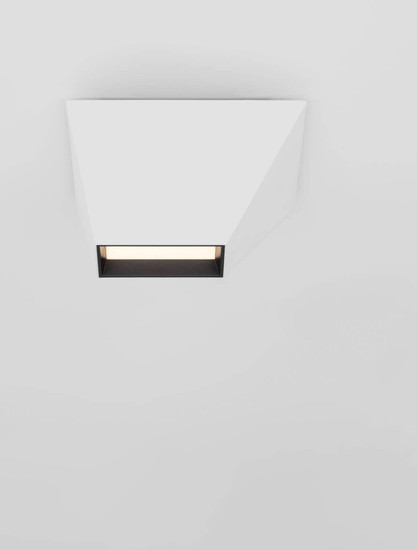 Nova Luce LED Deckenleuchte Utopia 9W warmweiss 3000K Weiß Stahl Aluminium 15x15cm 9870041