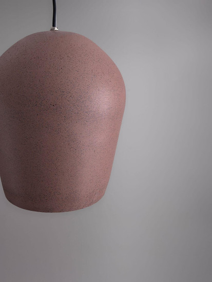 Nova Luce Pendelleuchte Omio E27 Rot Beton Ø29cm 9919100