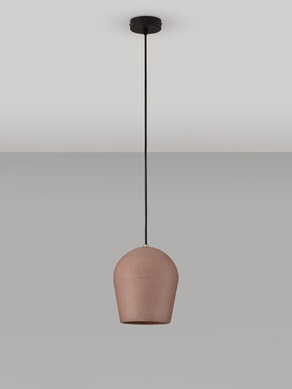 Nova Luce Pendelleuchte Omio E27 IP55 Rot Beton Ø20cm 9919101
