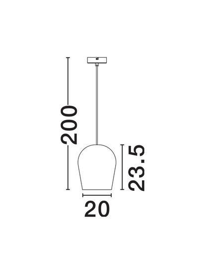 Nova Luce Pendelleuchte Omio E27 IP55 Rot Beton Ø20cm 9919101