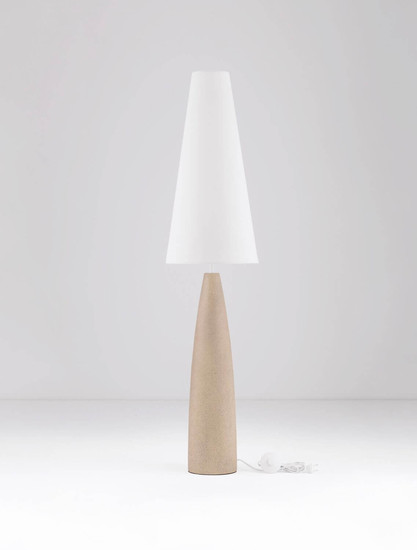 Nova Luce Stehleuchte Mizu E27 Creme Weiß Gips 130cm 9919103