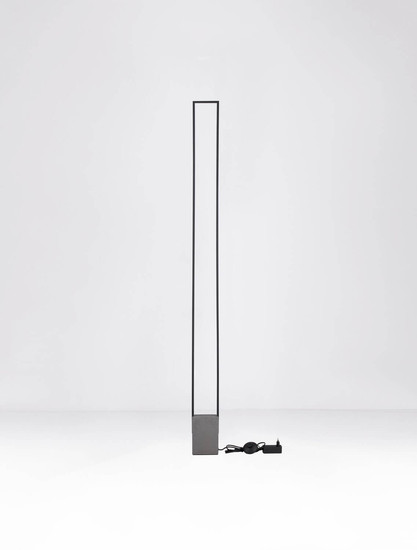 Nova Luce LED Stehleuchte Lithos 26W warmweiss 3000K Schwarz Anthrazit Beton 161cm 9919105