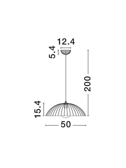 Nova Luce Pendelleuchte Ammos E27 Weiß Beton Ø50cm 9919114