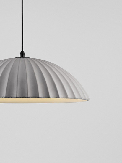 Nova Luce Pendelleuchte Ammos E27 Grau Beton Ø50cm 9919115