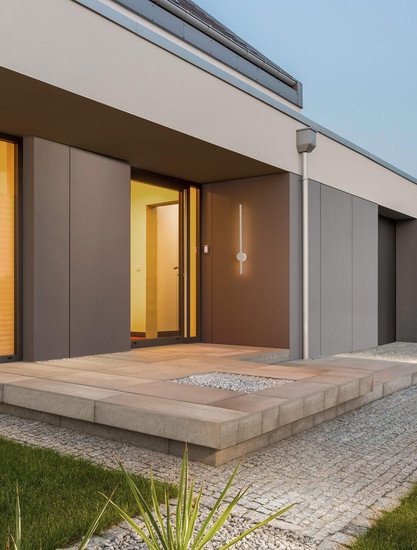 Nova Luce LED Außen-Wandleuchte Ridge 12W warmweiss 3000K IP65 salzwasserfest Weiß Aluminium 65x8cm 9923405
