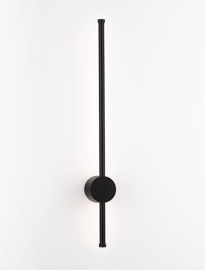 Nova Luce LED Außen-Wandleuchte Ridge 12W warmweiss 3000K IP65 salzwasserfest Schwarz Aluminium 65x8cm 9923406