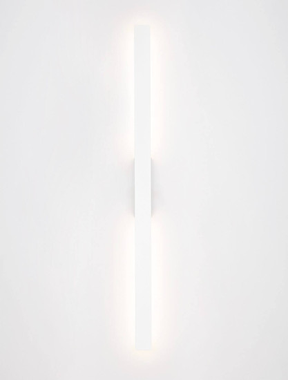 Nova Luce LED Außen-Wandleuchte Aneth 20W warmweiss 3000K IP65 salzwasserfest Weiß Aluminium 104x5cm 9923409