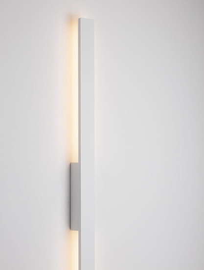 Nova Luce LED Außen-Wandleuchte Aneth 20W warmweiss 3000K IP65 salzwasserfest Weiß Aluminium 104x5cm 9923409