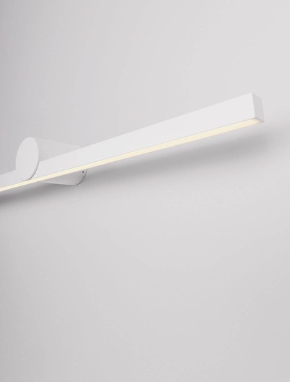 Nova Luce LED Außen-Wandleuchte Breggo 17W warmweiss 3000K IP54 Weiß Aluminium 81x10cm 9923421
