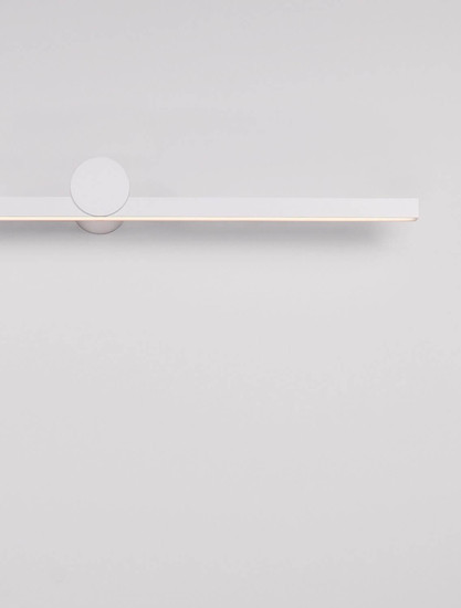 Nova Luce LED Außen-Wandleuchte Breggo 17W warmweiss 3000K IP54 Weiß Aluminium 81x10cm 9923421