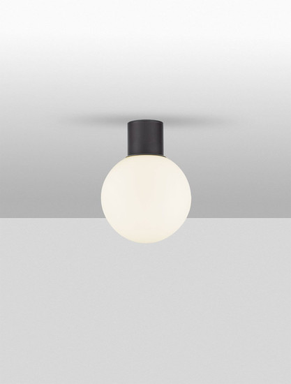 Nova Luce Außen-Deckenleuchte Spix E27 IP54 Anthrazit Aluminium Ø20cm 9971453