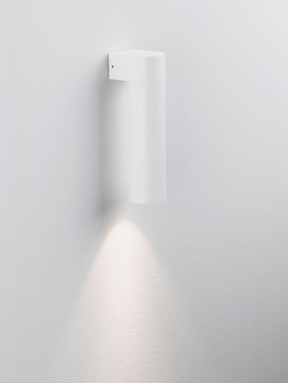 Nova Luce LED Außen-Wandleuchte Lusy 5W warmweiss 3000K IP65 salzwasserfest Weiß Aluminium Ø5cm 9971458