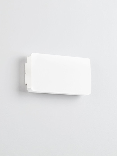 Nova Luce LED Außen-Wandleuchte Artu 10W warmweiss 3000K IP65 Weiß Aluminium 17,5x9,5cm 9971461