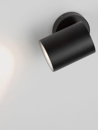 Nova Luce LED Außen-Wandleuchte Jackie 3W warmweiss 3000K IP65 salzwasserfest Anthrazit Aluminium Ø6cm 9971462