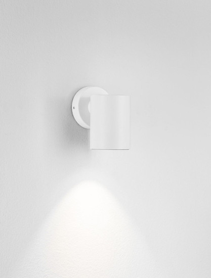 Nova Luce LED Außen-Wandleuchte Jackie 3W warmweiss 3000K IP65 salzwasserfest Weiß Aluminium Ø6cm 9971463