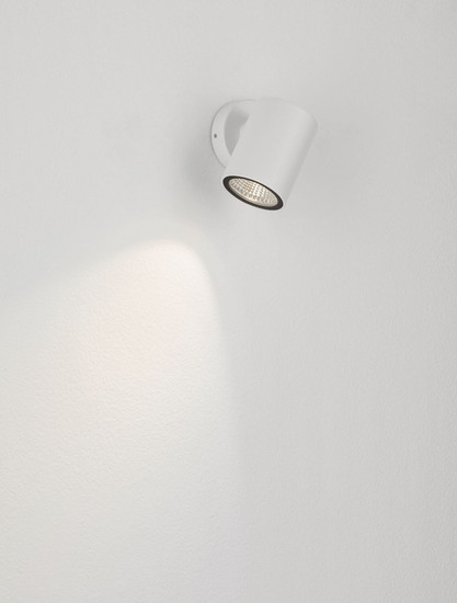 Nova Luce LED Außen-Wandleuchte Jackie 3W warmweiss 3000K IP65 salzwasserfest Weiß Aluminium Ø6cm 9971463