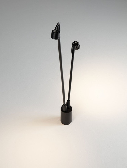 Nova Luce LED Wegeleuchte Sento schwenkbar 6W warmweiss 3000K IP65 salzwasserfest Anthrazit Aluminium 70cm 9971465