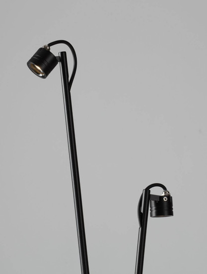Nova Luce LED Wegeleuchte Sento schwenkbar 6W warmweiss 3000K IP65 salzwasserfest Anthrazit Aluminium 70cm 9971465