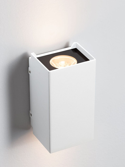 Nova Luce LED Außen-Wandleuchte Elio 6W warmweiss 3000K IP65 salzwasserfest Weiß Aluminium 13x7cm 9971471