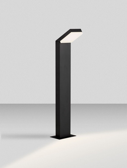 Nova Luce LED Wegeleuchte Farge 12W warmweiss 3000K IP65 salzwasserfest Anthrazit Aluminium 76cm 9971478