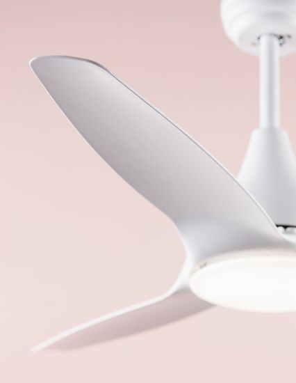 Nova Luce SAMOA LED Ventilator Weiß 18W Warmweiss 35-48x122cm 5267301