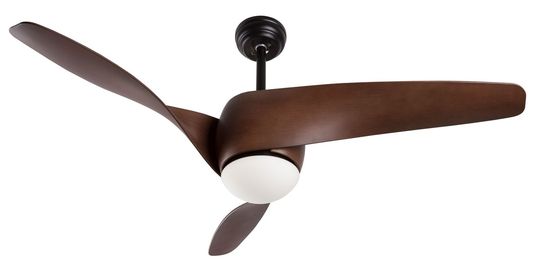 Nova Luce BREEZE LED Ventilator Schwarz 18W Warmweiss 45-58x132cm 5267611