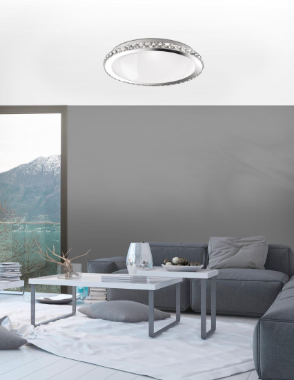 Nova Luce PALERMO Deckenleuchte E27 2-fach Chrom 9x31cm dimmbar 7311401