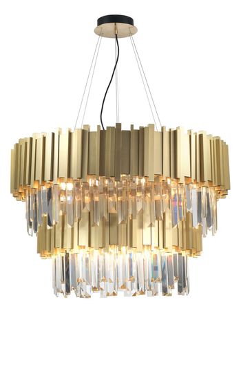 Nova Luce BALADONA Pendelleuchte G9 18-fach Messing 180x85cm dimmbar 81091718