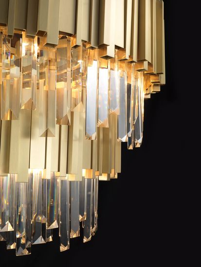 Nova Luce BALADONA Pendelleuchte G9 18-fach Messing 180x85cm dimmbar 81091718