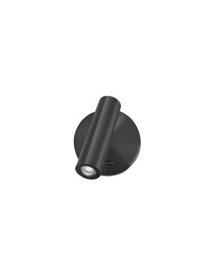 Nova Luce LAREDO LED Wandleuchte Schwarz 3W Warmweiss 11x9x11cm 8140523