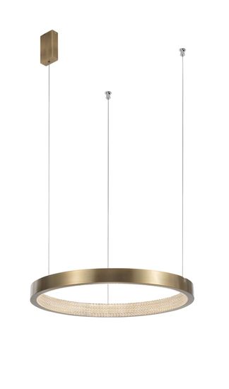 Nova Luce VEGAS LED Pendelleuchte Messing 23W Warmweiss 180x65cm 86016807