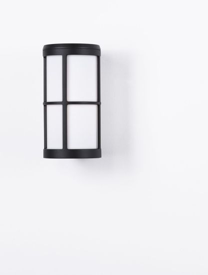 Nova Luce STONE Wandleuchte E27 Schwarz 12W IP54 12x15x23cm 9002851