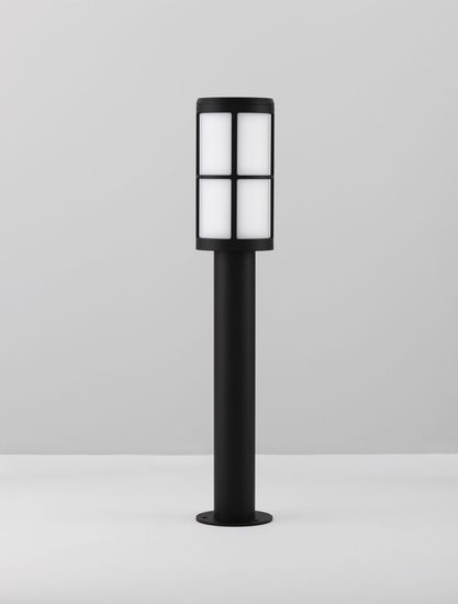 Nova Luce STONE Wegeleuchte E27 Schwarz 12W IP54 12x12x65cm 9002860
