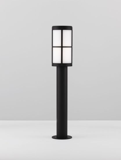 Nova Luce STONE Wegeleuchte E27 Schwarz 12W IP54 12x12x65cm 9002860