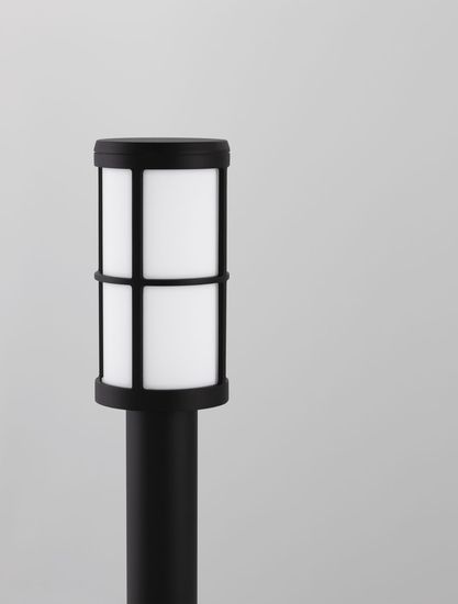 Nova Luce STONE Wegeleuchte E27 Schwarz 12W IP54 12x12x65cm 9002860
