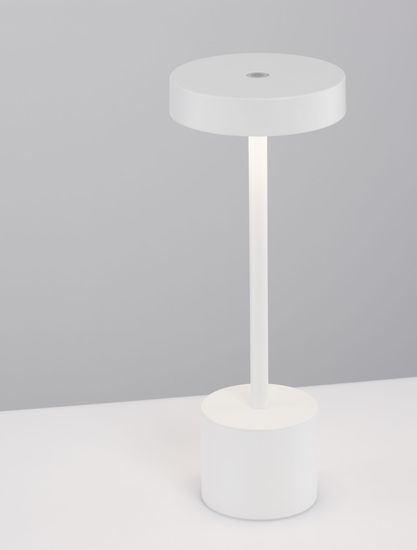 Nova Luce FUMO LED Tischleuchte Weiß 2W IP54 Warmweiss 11,8x11,8x30cm 9002863