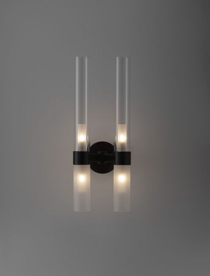 Nova Luce CENTURY Wandleuchte G9 4-fach Schwarz 17,5x15x46,5cm dimmbar 9006055