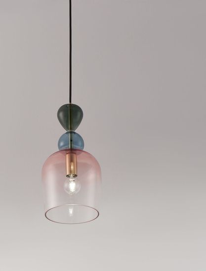 Nova Luce MURANO Pendelleuchte E14 Gold 185,5x15,7cm dimmbar 9009234
