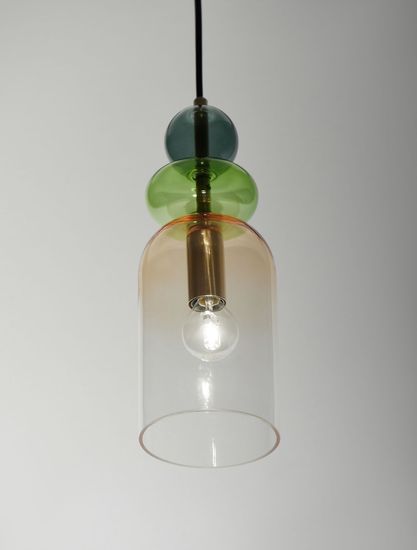 Nova Luce MURANO Pendelleuchte E14 Gold 184x10,8cm dimmbar 9009235