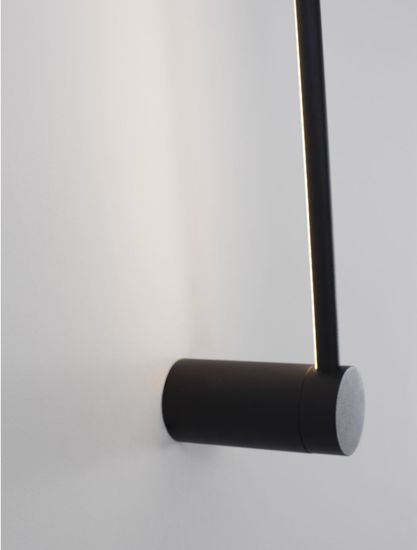 Nova Luce SYNTHESI LED Wandleuchte Schwarz 17W Warmweiss 6x10x60cm 9009322