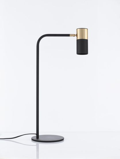 Nova Luce PONGO Tischleuchte GU10 Schwarz 55x16cm dimmbar 9010225