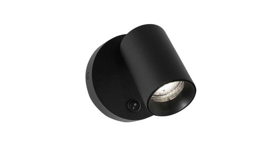 Nova Luce NET Wandleuchte GU10 Schwarz 10,5x5,7cm dimmbar 9011922