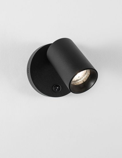 Nova Luce NET Wandleuchte GU10 Schwarz 10,5x5,7cm dimmbar 9011922