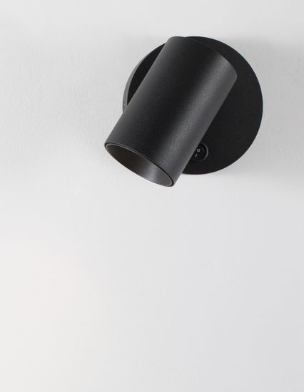 Nova Luce NET Wandleuchte GU10 Schwarz 10,5x5,7cm dimmbar 9011922