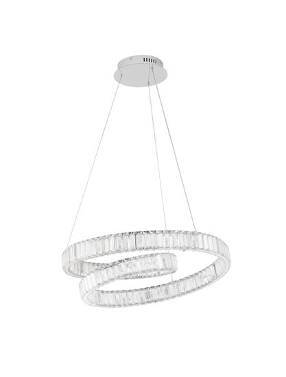 Nova Luce CONCETO LED Pendelleuchte Chrom 50W Neutralweiss 120x60cm dimmbar 9019720
