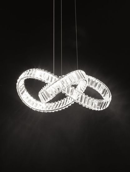 Nova Luce CONCETO LED Pendelleuchte Chrom 49W Neutralweiss 120x60cm dimmbar 9019723