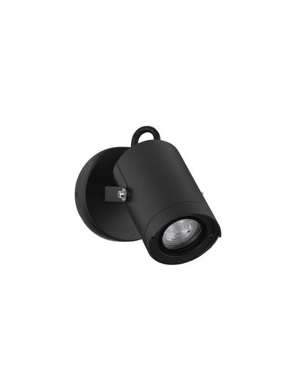 Nova Luce KIMIKO Wandleuchte GU10 Schwarz 10W IP54 7x12,5cm dimmbar 9026126