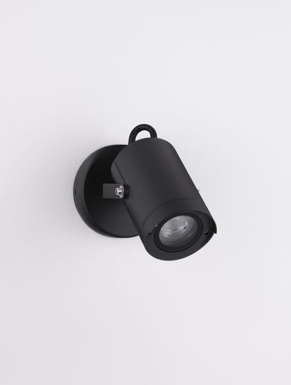 Nova Luce KIMIKO Wandleuchte GU10 Schwarz 10W IP54 7x12,5cm dimmbar 9026126