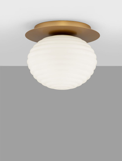 Nova Luce ALLEN Deckenleuchte E27 Gold 21,5x26cm dimmbar 9028846