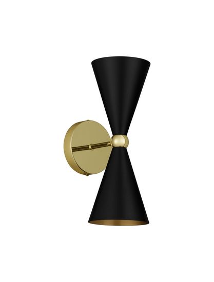 Nova Luce GALA Wandleuchte E14 2-fach Gold 18x18,5x35cm dimmbar 9035975